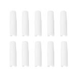 Hasthip White Plastic Sheet Clips Fastener Holder With Raised Edge (Pack Of 10)