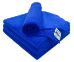 Softspun Blue Microfiber Cloth (Pack of 4)