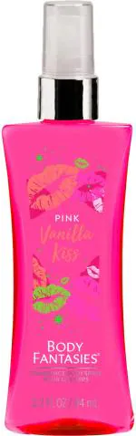 Body Fantasies Signature Body Spray Mist Pink Vanilla Kiss, Gourmand Fragrance, 94 Ml