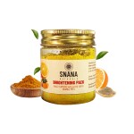 Snana Naturals Brightening Face Pack with Wild Turmeric, Orange Peel Powder, 100g