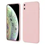 LIRAMARK Silicone Soft Back Cover Case for Apple iPhone XS Max (Silicone Pink)