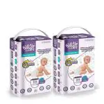 Kiddle Care Advanced Soft Baby Pants Diaper, Medium (M) Size, 34 Count, Leak Proof, Up To 12 Hours Protection, Wetness Indicator, Pack Of 2, 7-12 Kg