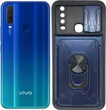 CarryWrap Back Cover for Vivo Y15, Vivo Y17, Vivo Y12, Vivo Y11, Vivo U10 (Blue, Dual Protection, Pack of: 1)