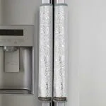 WISHLAND Set of 2 Pcs Fridge Handle Cover for Double Door Refrigerator(6X14 Inches, Silver)