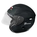 YOURCITYSELLER Sport ISI Certified Open Face Unisex Motorbike Helmet (Black)