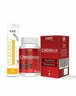 Vokin Biotech Cardiovax With Arjuna Extract & Moringa Extract 60 Tablets With Exclusive Vitamin C Effervescent Water Soluble 20 Tablets Free