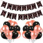 Zyozique 18th Birthday Decorations Combo - Birthday Banner and Balloon (Pack Of 26)
