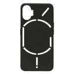 The Hatke Back Cover for Black Candy Silicone Case for Nothing Phone (1) (Black, Hard Case, Silicon)