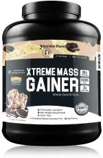 Nutrition Planet Xtreme Mass Gainer (With Added DigeZyme) for Post Workout Recovery (Cookies and Cream - 3Kg, 10 Servings)