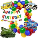 Toyxe Multicolor Latex Balloons, Birthday Banner, Buntings, Glue Dot, Arch Strip, Foil Balloons