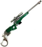 Blue Aura Psyche Green Metal Pubg 3D Body Props Awm415A1 Magnum Gun 120Mm Length Key Chain