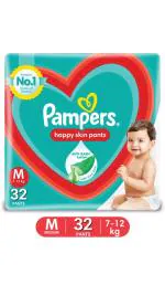 Pampers Happy Skin Pants Value Pack - M (32 Pieces)