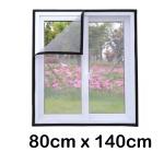 WNE Jaliwale Mosquito Net for Window Pre Stitched Mosquito Net - Black (Size - 80cm x 140cm)