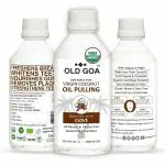 OldGoa Oil Pulling Clove Ayurvedic Mouthwash For Healthy Teeth & Gums, Bad Breath, Healthier Oral Hygiene, Teeth Whitening, Fresh Breath, Detoxification | Oral & Dental Care| Best Formula (200 ML)