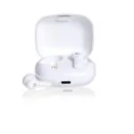 Boston Levin Storm Buds Bluetooth Wireless Earbuds with Upto 27 Hour Playtime, Bluetooth V5.2, IPX5 Water/Sweat Resistant, Immersive Sound Quality, Powerful Bass, 8mm Drivers (White)