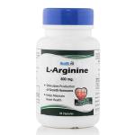 Healthvit L-Arginine 500mg Pre-Workout and Essential Amino Acid, 60 Capsules