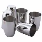 Vinod Stainless Steel Passion Glass, Set of 6 pcs, Capcity- 300 ml