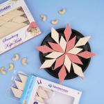 MEETHADABBA Assorted Strawberry Kaju Katli Sweets, 250 g - Pack of 20