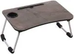 FURNITURE FACTORY Wood Portable Laptop Table  (Finish Color to DARK MARBLE)