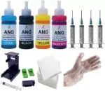 ANG Refill Kit for Canon Ink Cartridges - PG-47 CL-57S CL-57S - 55 CL-57 90 Black + Tri Color Combo Pack Ink Cartridge (Full Set)