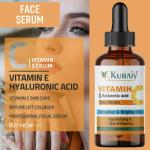 Kuraiy Organic Vitamin C Serum for Skin Brightening UV Damage & Glow 30ML