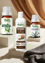 Edith Naturals Coconut Oil With Tea Tree Oil To Reduce Dandruff &To Mix Rosemary For Hair Fall Hair Oil (230 ml)
