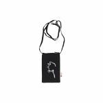 Aakrutii 9034 Women Black and White Embroidery Cotton Small Cross Body Phone Sling Bag (Pack of 1)
