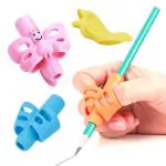 Party Propz Rubber Finger Grip Handwriting Pencil Grip Holder (Set Of 3)