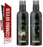 Desi Crew Coconut and Rosemary Oil for Skin, Body and Hair Care 100 ml Each