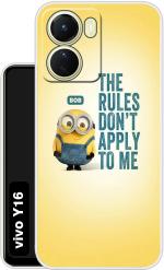 Case Club Yellow Silicon Grip Case Back Cover For Vivo Y16