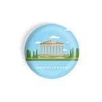Dhcrafts Blue Metal Acropolis Of Athens Printed Fridge Magnet, 5.8 Cm