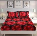 Generic Multicolor Floral Cotton Bedsheet With Pillow Cover Queen, VL 21 (Pack of 3)