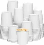 SEZ 300ML 10OZ/ Paper Disposable Tea / Coffee Cups, (Pack 100)