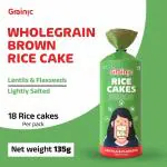 GRAINIC Organic Brown Rice Cakes I Lentils and Flaxseed