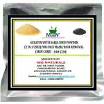 MGBN Gelatin With Sabja Seed Powder 2 In 1 Uses For Face Mask, Hair Removal Skin Care 150 gm