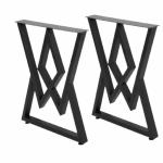 Ventuos Metal Legs for Table 28 inch H x 18 inch W DIY Desk Legs Industrial Coffee Legs,Set of 2.