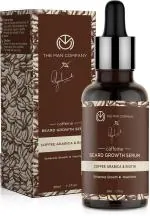 The Man Company Coffee Beard Growth Serum with Coffee Arabica & Biotin for Faster Growth | for Beard Softness, Shine & Patchy Beard - 30 ml