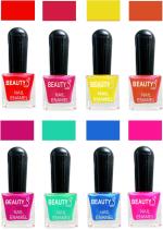 OUR Beauty Multicolor High Quality Quick Dry Long Lasting Hd Colors Nail Polish 2Feb71, 64 ml (Set Of 8)