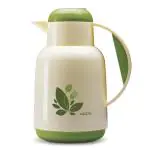 Milton Plastic Green Nancy 1000 Vacuum Insulated Inner Glass Hot Or Cold Flask - 1 L