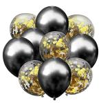 Grand Shop Black Rubber Latex Balloons