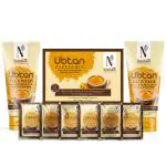 NutriGlow NATURAL'S Ubtan Facial Kit (60g), Face Wash (100g), Face Pack (100g) For Glowing Skin, All Skin Types (Pack of 3)