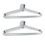 ROCKFIELD Aenon Fashion is my passion Wall Hanger for Cloth Wardrobe Space Saving Non Slip Stainless Steel Metal Hanger for Shirts, Coat Hanging steel {Set Of 24}