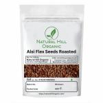 Natural Hill Organic Pure Natural Alsi Flex Seeds Roasted 900Gram for Eating Weight Loss Hair Growth | Rich in High Fiber, Omega-3 | No preservatives, With 100 Grams Multani Mitti Powder ( Zipper Pouch With Safety seal )