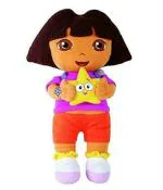 Hug N Feel Soft Toys Multicolor Soft Fabric Dora Soft Toy - 40 cm
