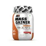 Advance MuscleMass Mass Gainer with Enzyme Blend | 7.15 G Protein | 23.46 G Carbs | Strawberry Flavour | 1 Kg / 2.2 lb