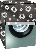 Delideal Washing machine cover fit most Samsung 8 Kg Front Load J Series WW81J54E0IW (Water-Dustproof Cover/Printed/Article DDWM24)