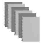 Jiada worison 5pc Spiral Ruled Notebook No 8, 40 Pages 25 x18 cms Note Book Ideal for Writing, Gifting (Multicolor) (Pack of 12)