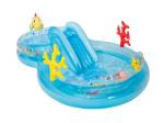 INTEX 56143 Under The Sea Inflatable Kiddie Pool Inflatable Kids Pool with Water Sprayer