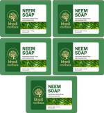 MeriBana Khadi Neem Handmade Bath Soap (5 x 125 g)