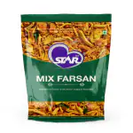 STAR 555 Mix Farsan | Mid Mix of Fried Gram Flour Chips & Noodles - 900 GM ( Pack of 1 )